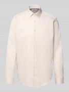 Regular fit zakelijk overhemd met kentkraag