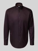 Regular fit zakelijk overhemd met knoopsluiting