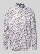 Regular fit zakelijk overhemd met kentkraag