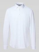 Slim fit zakelijk overhemd met kentkraag