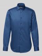 Slim fit zakelijk overhemd met knoopsluiting