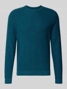 Gebreide pullover met ribboorden