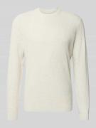 Gebreide pullover met ribboorden