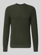 Gebreide pullover met ribboorden
