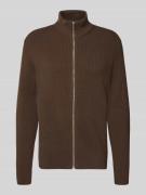 Gebreid jack met structuurmotief