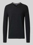 Pullover van kasjmier met V-hals