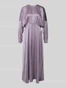 Maxi-jurk met extra brede schouders