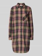 Knielange overhemdjurk met borstzak