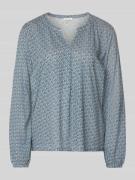 Regular fit blouse van katoenmix