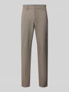 Slim fit brushed chino met viscose, model 'MARK'