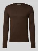 Regular fit gebreide pullover van viscosemix, model 'WYLER'