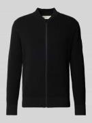 Regular fit gebreid jack van puur katoen