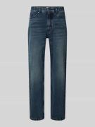 Tapered loose fit jeans van puur katoen