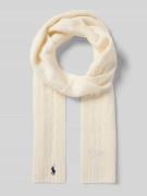 Sjaal met labelstitching