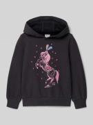 Regular fit hoodie van katoenmix