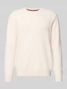 Regular fit gebreide pullover van een mix van viscose en katoen, model...