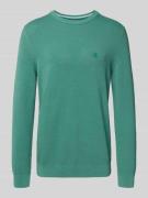 Regular fit gebreide pullover van zuiver katoen