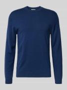 Regular fit gebreide pullover met kasjmier, model 'Halfdan'