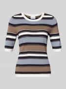 Gebreide pullover met 3/4-mouwen