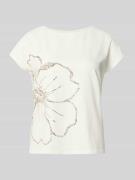 Regular fit T-shirt van katoenmix