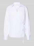 Blouse in wikkellook met V-hals