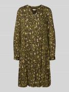 Knielange jurk met tuniekkraag