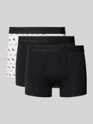 Boxershort met band met label in een set van 3 stuks