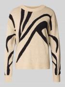 Gebreide pullover van viscosemix met ronde hals