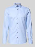 Slim fit zakelijk overhemd met knoopsluiting