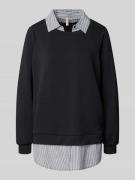 Sweatshirt met dubbele-laagjeslook