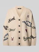 Oversized gebreide cardigan van zuivere scheerwol, model 'BELGIO'