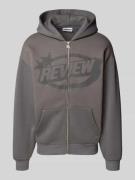 Sweatjack met labelprint