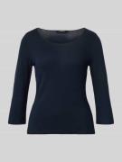 Shirt met lange mouwen van viscosemix met ronde hals, model 'Kirosa'