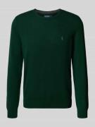 Regular fit gebreide pullover van pure wol