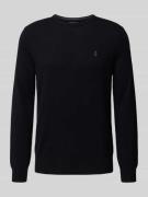 Gebreide pullover met ribboorden