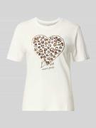 Regular fit T-shirt van puur katoen, model 'TANYA LIFE'