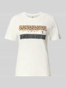 Regular fit T-shirt van puur katoen, model 'TANYA LIFE'