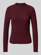 Slim fit shirt met lange mouwen en viscose, model 'LEMMA'