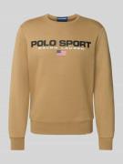 Sweatshirt met labelprint