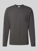 Shirt met lange mouwen en borstzak, model 'PLANET'