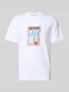 T-shirt met motiefprint, model 'MARKET'