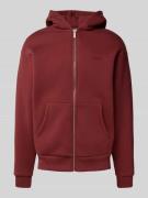 Regular fit sweatjack met logo-applicatie