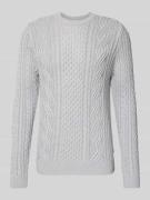 Gebreide pullover met ribboorden, model 'BLUSEAN'