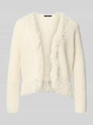 Cardigan met franjes en open voorkant