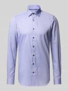 Slim fit zakelijk overhemd met extra lange mouwen