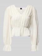 Blouseshirt met V-hals