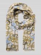 Sjaal met all-over stitching