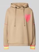 Hoodie met capuchon en motiefprints