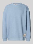 Oversized sweatshirt met logopatch