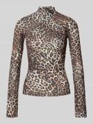 Shirt met lange mouwen en opstaande kraag, model 'DARDONNAY'